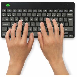 R-Go Compact Break ergonomic keyboard, AZERTY (BE) - bluetooth, black