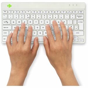 R-Go Compact Break ergonomic keyboard, QWERTY (UK) - bluetooth, white