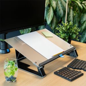 R-Go Tools Document holder R-Go Read2Write, suitable for reading and writing, ergonomic, with soft foam wrist rest, matt a