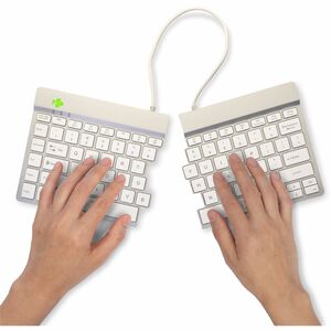 R-Go Split Break Keyboard - R-Go Split Break ergonomic keyboard, with break software, Bluetooth 5.0, QWERTY (UK) layout, w