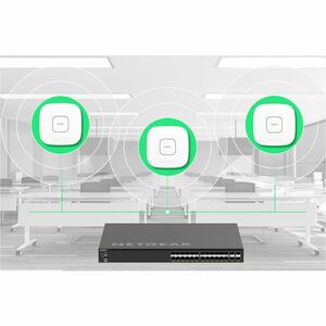 Switch Ethernet Netgear AV Line M4350 M4350-24F4V Gestibile - 25 Gigabit Ethernet - 10GBase-X, 25GBase-X - 3 Layer support