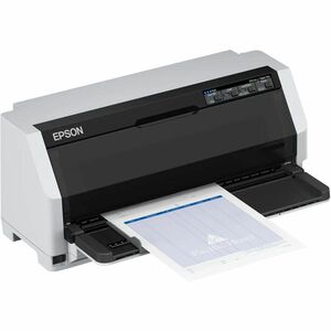 Stampante Ad Aghi Epson LQ-690II - Monocromatico - 24-pin - Nero, Bianco - 7 Copie - 106 Colonna - 487 cps Mono - 360 x 18
