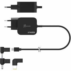 j5create JUP1565DCE3A-EN 67 W Adaptador de CA - 1 Pack - Adaptador universal - para MacBook, Chromebook, iPad Pro, MacBook