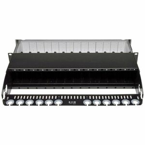 Tripp Lite series N482-02UBlank Patch Panel - Black - 2U High - 19" Wide - Rack-mountable