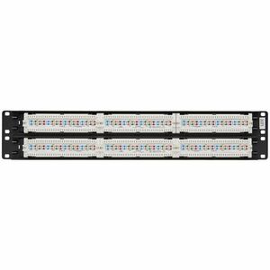 Tripp Lite by Eaton N252-048 48 Port(s) Network Patch Panel - TAA Compliant - 48 x RJ-45 - 48 x RJ-11 - 2U High - 19" Wide