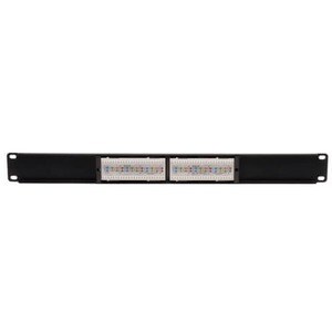Tripp Lite series N252-012 12 Port(s) Network Patch Panel - TAA Compliant - 12 x RJ-45 - 12 x RJ-11 - 1U High - Rack-mount