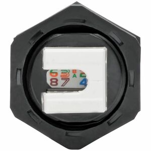 Tripp Lite series N206-KJ01-IND Network Connector - TAA Compliant - 1 x RJ-45 Network Female, 1 x 110-punchdown - Shieldin
