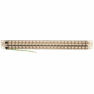 Tripp Lite by Eaton N254-048-SH-6A 48 Port(s) Network Patch Panel - 48 x RJ-45 - 1U High - 19" Wide - Rack-mountable