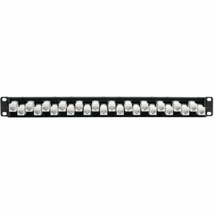 Tripp Lite series N254-024-6A-OF 24 Port(s) Network Patch Panel - TAA Compliant - 24 x RJ-45 - 1U High - 19" Wide - Rack-m