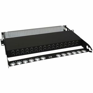 Tripp Lite series Spine-Leaf N48LSM-32X32 64 Port(s) Network Patch Panel - Black - 1U High - 19" Wide - Rack-mountable