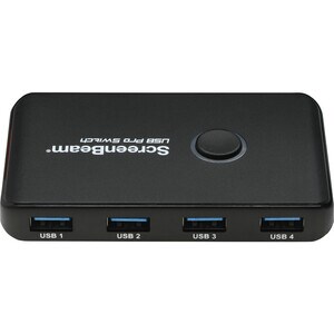 ScreenBeam Cambiador A/V - Negro - 2 x Entradas - 4 x Salidas - USB - Audio/Vídeo Compatible
