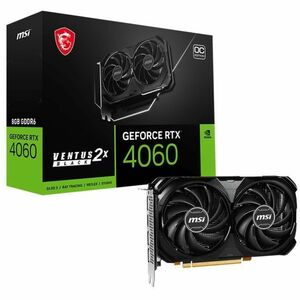 MSI NVIDIA GeForce RTX 4060 Graphic Card - 8 GB GDDR6 - 7680 x 4320 - 2.51 GHz Boost Clock - 128 bit Bus Width - PCI Expre