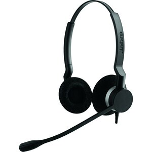 Jabra BIZ Wired Over-the-head Stereo Headset - Binaural - Supra-aural - 32 Ohm - 70 Hz to 16 kHz - 235 cm Cable - Noise Ca