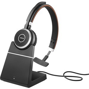 Jabra Evolve 65 Wireless Over-the-head Mono Headset - Black - Binaural - Ear-cup - 3000 cm - Bluetooth - Noise Cancelling 