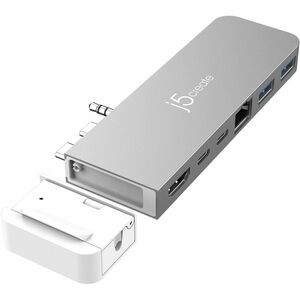 j5create JCD395-N Estação de ancoragem para Teclado, Notebook, Coluna, Monitor, Unidade Flash, Rato - Capacidade de carreg
