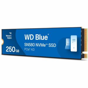 WD Blue SN580 WDS250G3B0E 250GB Solid State Drive - M.2 2280 Internal - PCI Express NVMe (PCI Express NVMe 4.0 x4) - 150 T