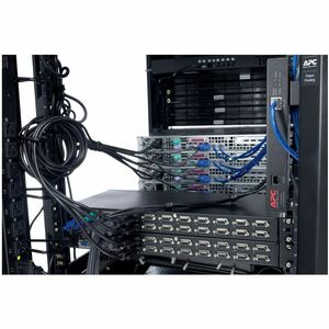 APC KVM Daisy-Chain Cable - 6 ft (1.8 m). Cable length: 1.83 m, Product colour: Black, Compatible products: KVM. Connector
