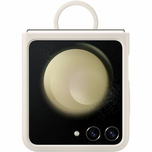 Samsung Carrying Case Samsung Galaxy Z Flip5 Smartphone - Cream - Shock Resistant, Bacterial Resistant - Silicone Body - T