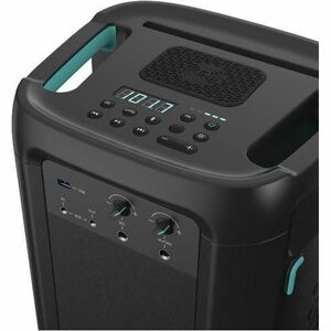 Hisense Party Rocker One HP100 2.0 Pórtatil Bluetooth Sistema de Altavoces - 300W RMS - Negro, Verde - 40Hz a 20kHz - Bate
