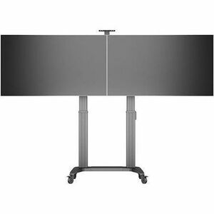 Carrello per schermo ITB - 135 kg Capacità - 4 Casters - Nero - 152,4 cm (60") a 279,4 cm (110") Screen Supported - Paesag