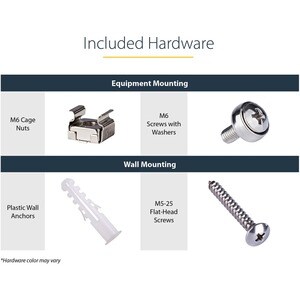4U Wall Mount Rack - 19in Wall Mount Network Rack - 13.78 inch Deep (Low Profile) - Wall Mounting Patch Panel Bracket for 