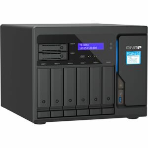 QNAP TS-855X-8G 8 x Total de compartimentos Sistema de armazenamento SAN/NAS - 5 GB Flash Memory Capacity Atom Octa-core (