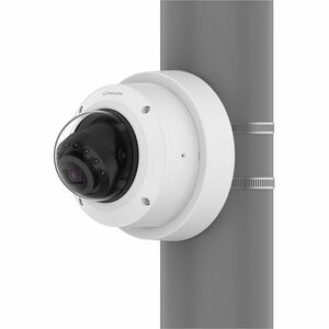 Hanwha Pole Mount for Camera - White - Aluminum, Plastic
