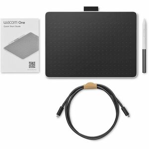 Wacom One Graphics Tablet - Graphics Tablet - 2540 lpi Cable - 2048 Pressure Level - Pen - 1 - PC, Mac, Chrome - Red, Black