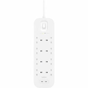 Belkin Connect Überspannungsschutz - 8, 2 x USB Typ C - 900 J - 2 m