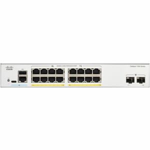 Cisco Catalyst 1300 C1300-16FP-2G 16 Ports Manageable Ethernet Switch - Gigabit Ethernet - 10/100/1000Base-T, 1000Base-X -