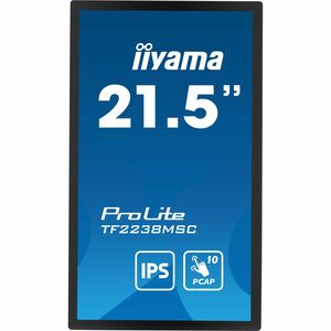 iiyama TF2238MSC-B1. Bildschirmdiagonale: 53,3 cm (21""), Display-Auflösung: 1920 x 1080 Pixel, HD-Typ: Full HD, Bildschir