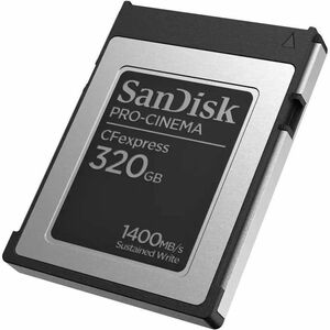 SanDisk PRO-CINEMA SDCFEC-320G-GN4NN 320 GB CFexpress Card Type B - 1 - 1.66 GB/s Read - 1.46 GB/s Write - Lifetime Warranty