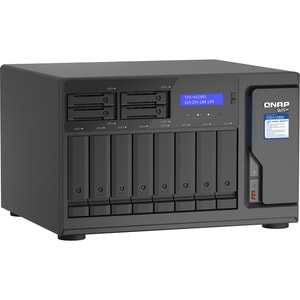 QNAP, QNAP TVS-H1288X-W1250-16G SAN/NAS Storage System - Intel Xeon W-1250 Hexa-core (6 Core) 3.30 GHz - 8 x HDD Supported