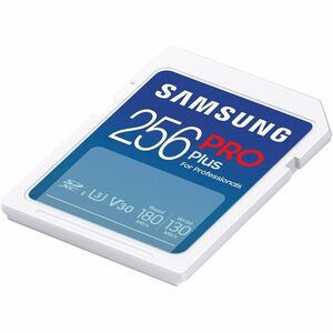 Samsung PRO Plus 256 GB Class 10/UHS-I (U3) V30 SDXC - 1 Pack - 180 MB/s Read - 130 MB/s Write - 10 Year Warranty