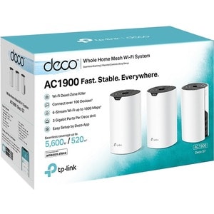 TP-Link Deco S7 Wi-Fi 5 IEEE 802.11a/b/g/n/ac  Wireless Router - Dual Band - 2.40 GHz ISM Band - 5 GHz UNII Band - 3 x Ant