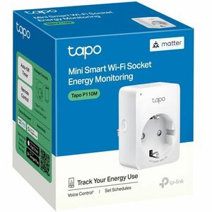 TP-Link Mini Smart Tapo P110M Smart Plug - 1 x AC Power Plug - 1 x AC Power Receptacle - 120 V AC / 16 A, 230 V AC - Googl