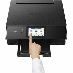 Canon PIXMA TS8750 Kabellos - Tintenstrahl-Multifunktionsdrucker - Farbe - Schwarz - Kopierer/Drucker/Scanner - 4800 x 120