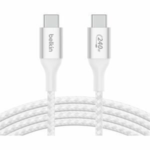 Belkin BoostCharge 2 m USB-C Datentransferkabel - Cable for MacBook, MacBook Air, MacBook Pro, Chromebook, Notebook, iPad,