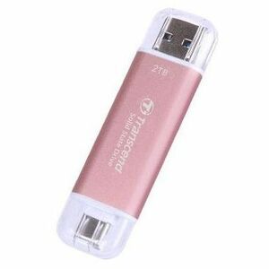 Transcend ESD310 2 TB Portable Solid State Drive - External - Pink - Desktop PC, Notebook, Gaming Console, Tablet, Smartph