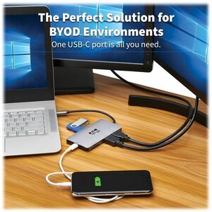 Station d'accueil Tripp Lite series U442-DOCK8-GG USB Type C pour Smartphone, Tablette, Ordinateur de bureau, Projecteur, 