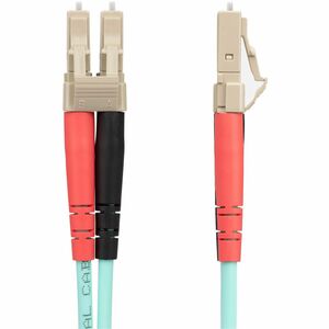 StarTech.com 25m (82ft) LC/UPC to LC/UPC OM4 Multimode Fiber Optic Cable, 50/125µm, 100G, Low Insertion Loss, LSZH Fiber J