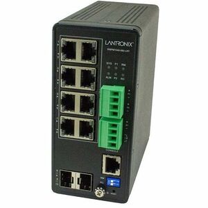 Lantronix Managed Hardened Gigabit Ethernet PoE++ Switch - 8 Ports - Manageable - Gigabit Ethernet - 10/100/1000Base-T, 10
