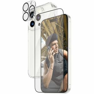 PanzerGlass ® 3-in-1 Pack iPhone 15 Pro. Brand compatibility: Apple, Compatibility: Apple - iPhone 15 Pro. Dry application
