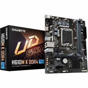 Gigabyte Ultra Durable H610M K DDR4 Desktop Motherboard - Intel H610 Chipset - Socket LGA-1700 - Micro ATX - Core, Celeron