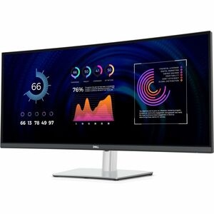 Dell P3424WE 34 Zoll Class UW-QHD Gekrümmter Bildschirm LED-Monitor - 21:9 Format - Schwarz, Silber - 86,6 cm (34,1 Zoll) 