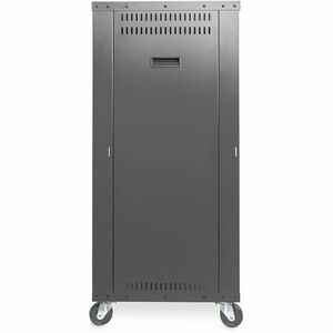 Digitus 21U Geschlossener Schrank Rackschrank für Netzwerk-Geräte, Ausrüstungsrack - Schwarz - Blech - 136 kg Maximale Gew