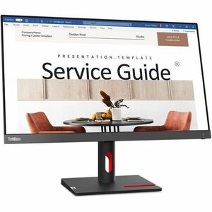 Lenovo ThinkVision S24i-30 24" Class Full HD LED Monitor - 16:9 - Raven Black, Storm Grey - 60.5 cm (23.8") Viewable - In-