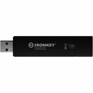 IronKey D500S 32 GB USB 3.2 (Gen 1) Type A Rugged Flash Drive - XTS-AES, 256-bit AES - TAA Compliant - 260 MB/s Read Speed