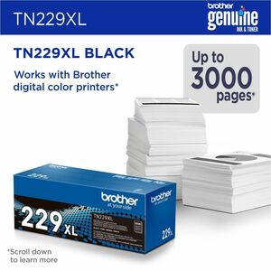 Brother Original High Yield Laser Toner Cartridge - Black - 1 Each - 3000 Pages