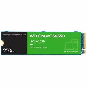 WD Green SN350 WDS250G2G0C 250 GB Solid State Drive - M.2 2280 Internal - PCI Express NVMe (PCI Express NVMe 3.0 x4) - Des